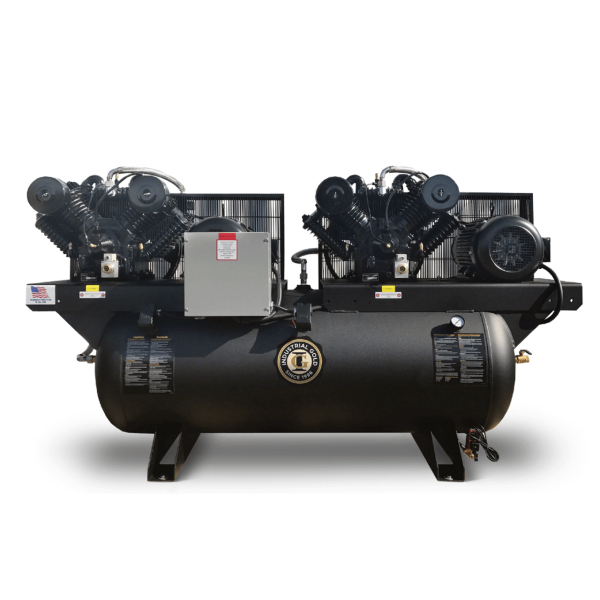 Industrial Gold DCI1023E120H-P 2 x 10 HP Three Phase Duplex Air Compressor