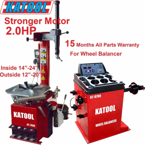 Second image of Katool Tire Changer KT-T800 & Wheel Balancer KT-B700 Combo
