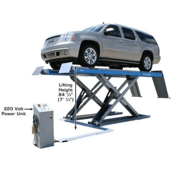 Second image of Atlas 12AWFSL Alignment Scissor Lift and RJ-6 Rolling Jack Combo