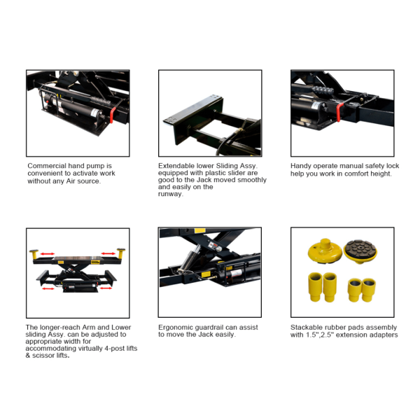 Second image of Amgo J5H 5,000 lb Sliding Jack