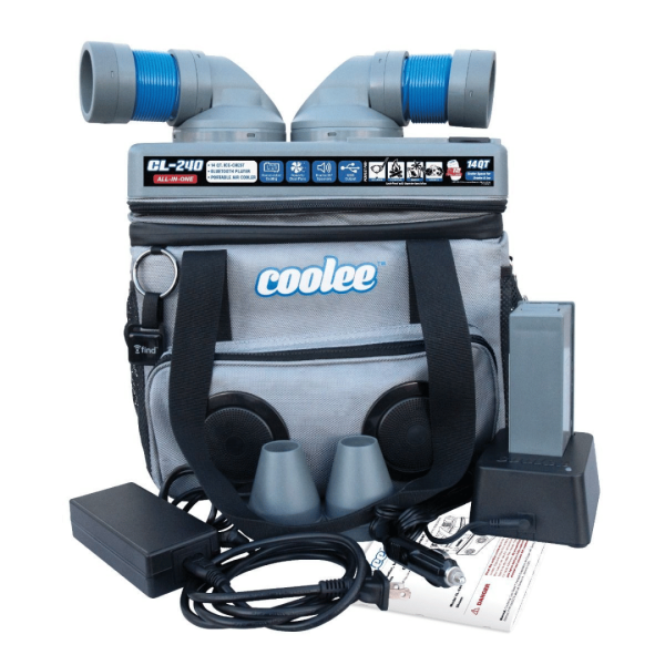 Second image of Coolee™ CL-240 - 3-in-1 Portable Air Cooler - Grey/Blue
