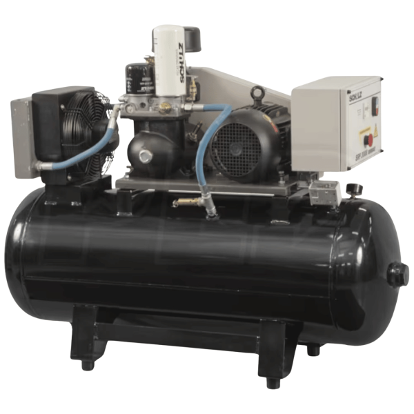Second image of Schulz SRP 3008 Compact - 7.5-HP 60-Gallon Open Rotary Screw Air Compressor (230V 3-Phase)