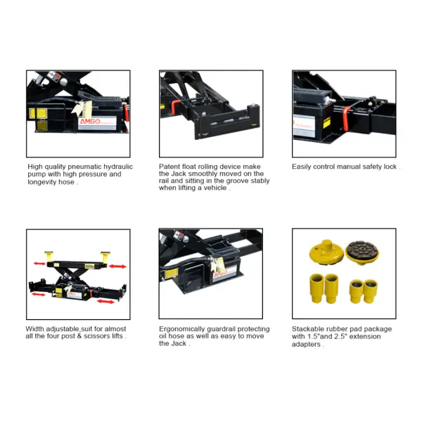 Second image of Amgo J6A 6,000 lb Rolling Jack