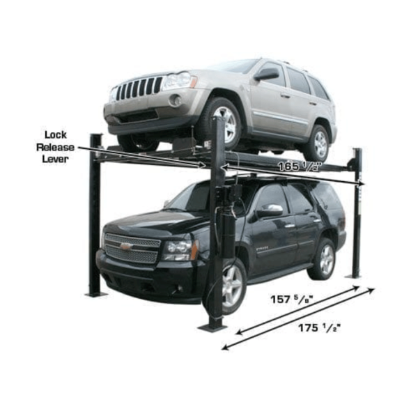 Second image of Atlas Garage PRO8000EXT 4 Post Lift + RJ35 Sliding Jacks Combo