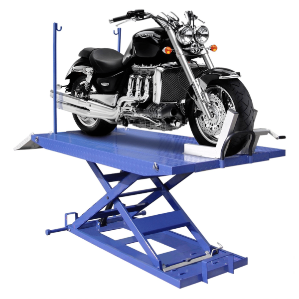 Second image of Tuxedo M-1500C-HR 1,500 lb High Rise Motorcycle Lift Bench - Vise, Sides, Balance Bar, Pump