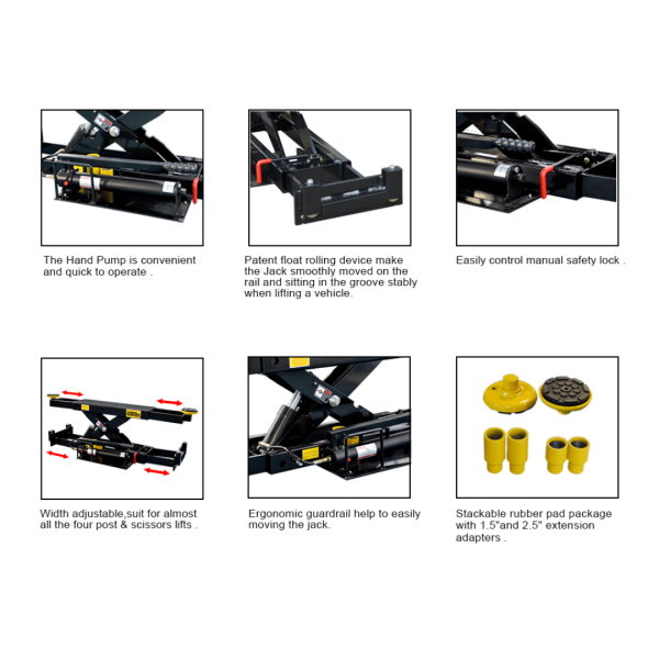 Second image of Amgo J6H 6,000 lb Rolling Jack