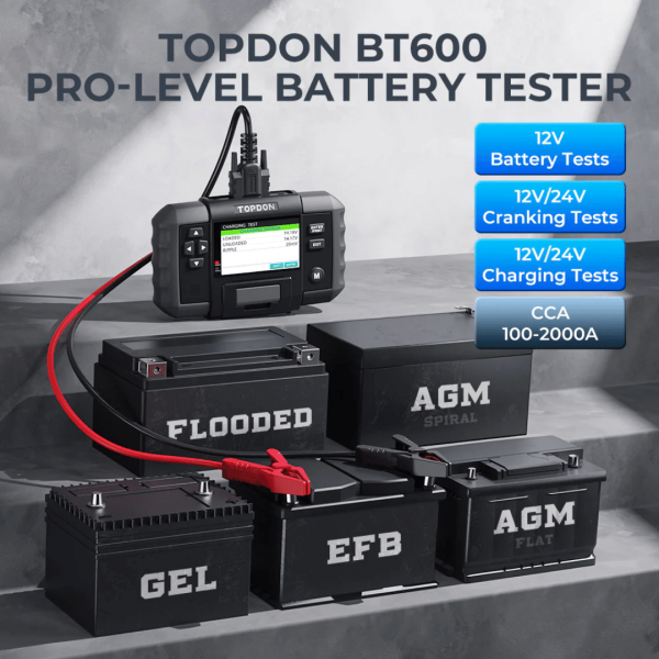 Second image of Topdon USA BT600 Battery Tester