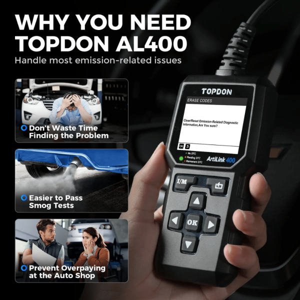 Second image of Topdon USA ArtiLink400 OBDII Professional Car Scan Tool