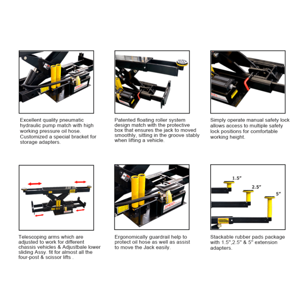 Second image of Amgo RJ-10A 10,000 lb Rolling Jack