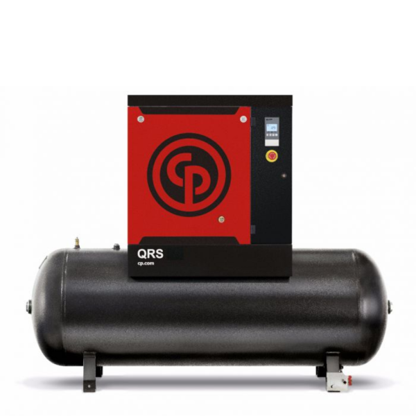 Second image of Chicago Pneumatic 15 HP Rotary Screw Air Compressor 54.9 CFM @ 125 PSI, 132 Gallon Tank 208-230/460-Volt, 3-Phase | QRS 15 HP TM