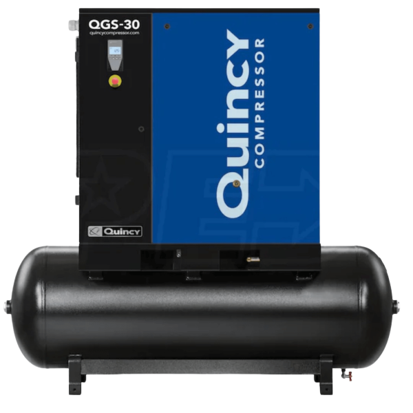 Quincy 4152026533 QGS 30-HP 132-Gallon Rotary Screw Air Compressor (208-230/460V 3-Phase)