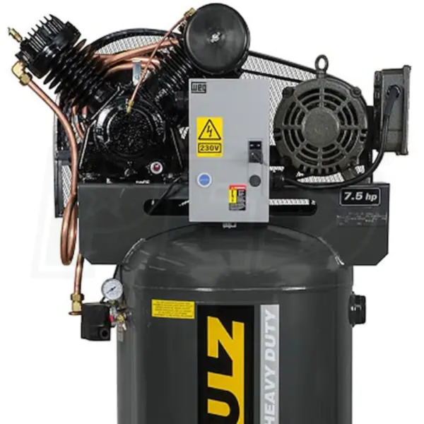 Second image of Schulz 7580VV30X-1 V-Series 7.5-HP 80-Gallon Two-Stage Air Compressor (230V 1-Phase)