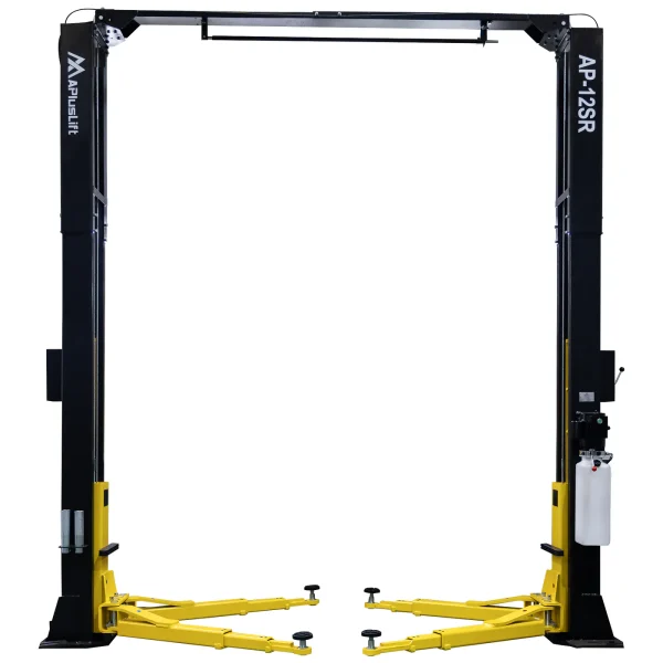 Second image of APlusLift 12,000LB 2-Post Overhead Single Release Direct Drive Car Lift with 3 Year Warranty – AP-12SR
