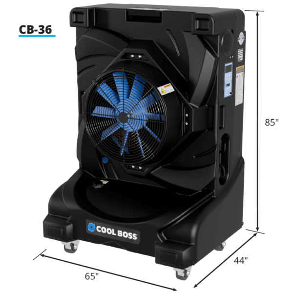 Second image of Cool Boss CB-36 Evaporative Air Cooler - Fixed Style - 36 Inch Fan