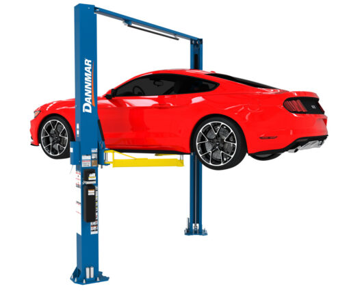 Dannmar d2-10a asymmetric 10,000 lb. capacity ali certified two-post lift