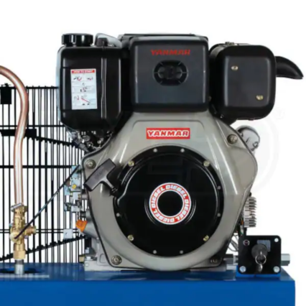 Second image of Quincy D307Y30HCD QP 10-HP 30-Gallon Pressure Lubricated Two-Stage Truck Mount Air Compressor w/ Electric Start Yanmar Diesel Engine