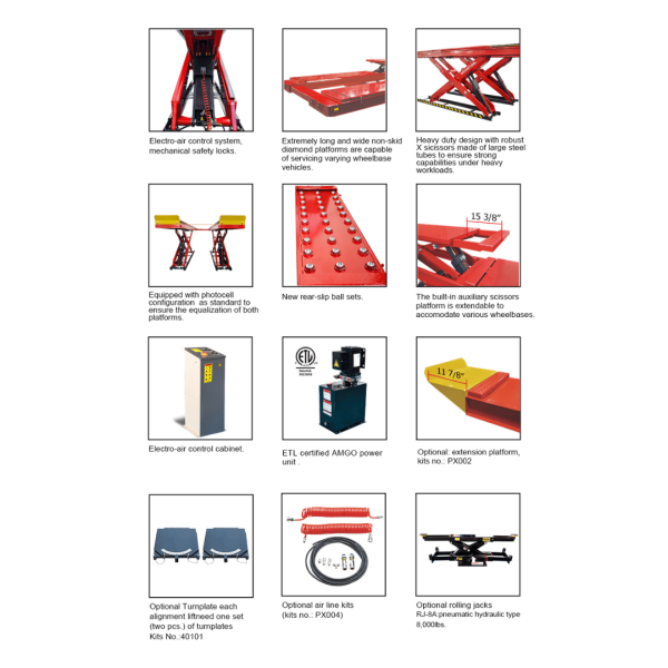 Second image of Amgo DX-12A 12,000 Lb Scissor Alignment Lift