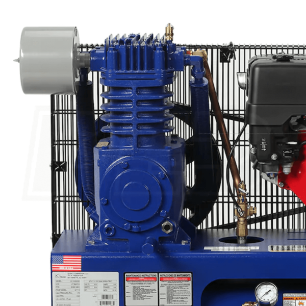 Second image of Quincy G213H30HCB QT 13-HP 30-Gallon Two-Stage Truck Mount Air Compressor w/ Electric Start Honda Engine
