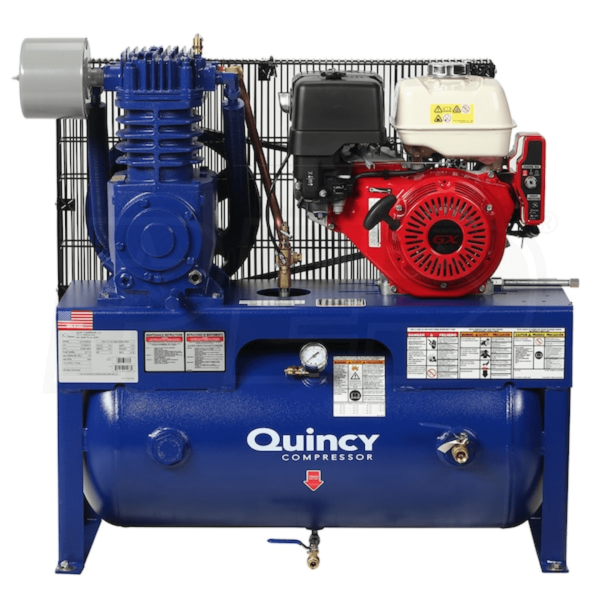 Quincy G213H30HCB QT 13-HP 30-Gallon Two-Stage Truck Mount Air Compressor w/ Electric Start Honda Engine