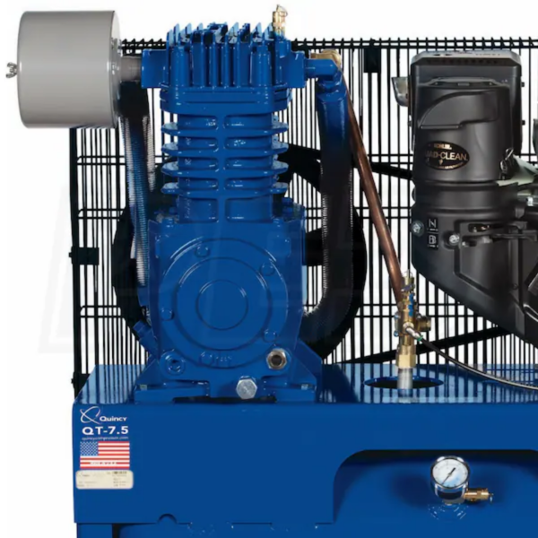 Second image of Quincy G214K30HCD QT 14-HP 30-Gallon Two-Stage Truck Mount Air Compressor w/ Electric Start Kohler Engine