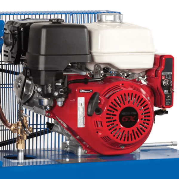 Second image of Quincy G313H30HCE QP 13-HP 30-Gallon Pressure Lubricated Two-Stage Truck Mount Air Compressor w/ Electric Start Honda Engine