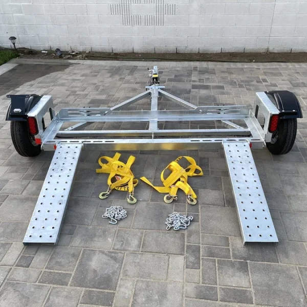 Second image of Galvanized Stand Up Car Tow Dolly