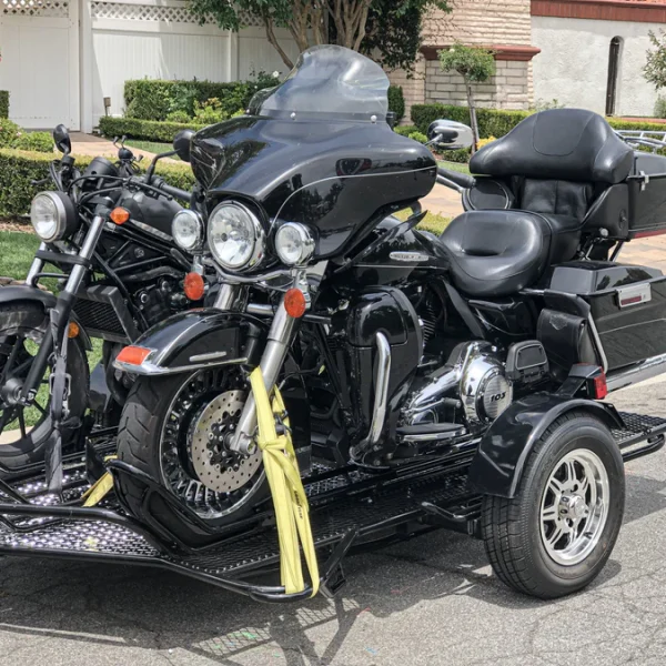 Three Rail Motorcycle Trailer
