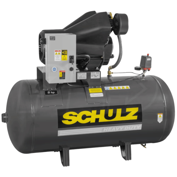 Schulz Audaz MCSV - 5-HP 80-Gallon Two-Stage Direct Coupling Air Compressor (230V 1-Phase) - Horizontal