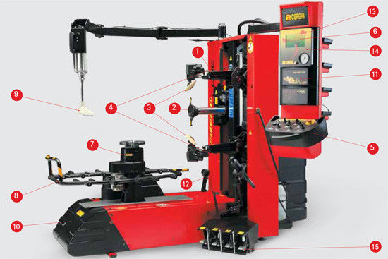 Second image of Corghi ARTIGLIO MasterCode Visual L Tire Changer