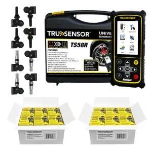 Ranger TS58R TPMS Tool Kits - 48 TruSensor Universal 2 In 1 Sensors - Silver Metal/Black Rubber