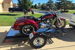 Kendon Stand-Up Motorcycle Trailer BB307RU -Black-