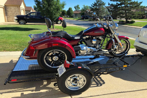 Kendon Stand-Up Motorcycle Trailer BB307RU -Black-