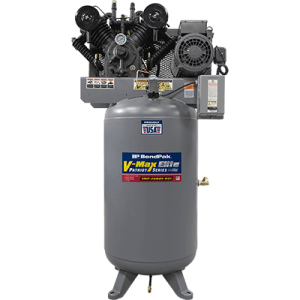 BendPak VMP-7580V V-Max Patriot Air Compressor - 7.5 HP, 1 PH - 80 Gallon Vertical Tank - Made in USA
