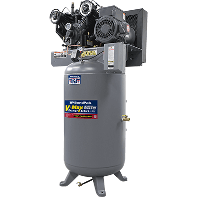BendPak VMP-7580V V-Max Patriot Air Compressor - 7.5 HP, 3 PH - 80 Gallon Vertical Tank - Made in USA