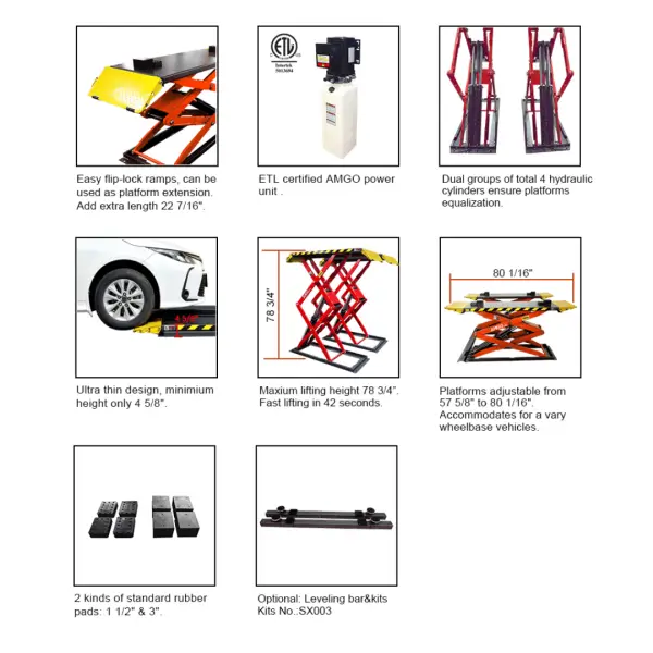 Second image of Amgo XL-7 7,000 lb Low Profile Scissor Lift