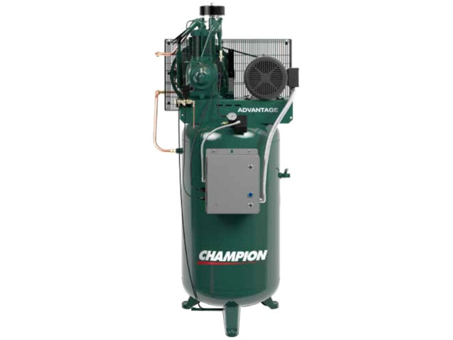 Champion Advantage VR7F-8 - 7.5hp Reciprocating Air Compressor, R15 Pump, 80 Gallon Vertical Receiver, 22.3 CFM @ 175 PSI