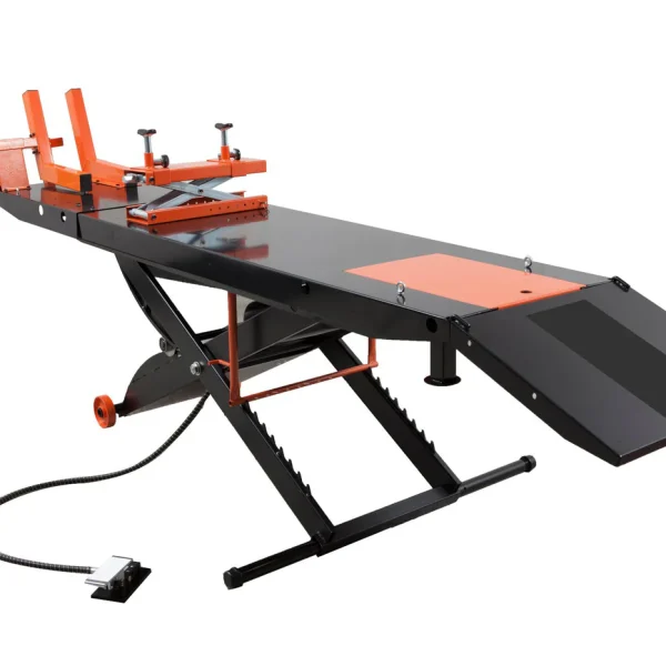 Second image of APlusLift MT1500 24“ Wide 1500LB Air Operated Lift Table for Motorcycles
