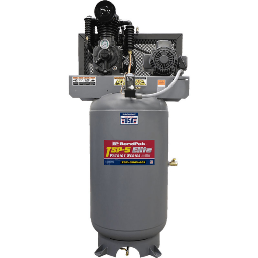 BENDPAK TSP-5 AIR COMPRESSOR / 5 HP / 80-GALLON VERTICAL TANK / MADE IN USA